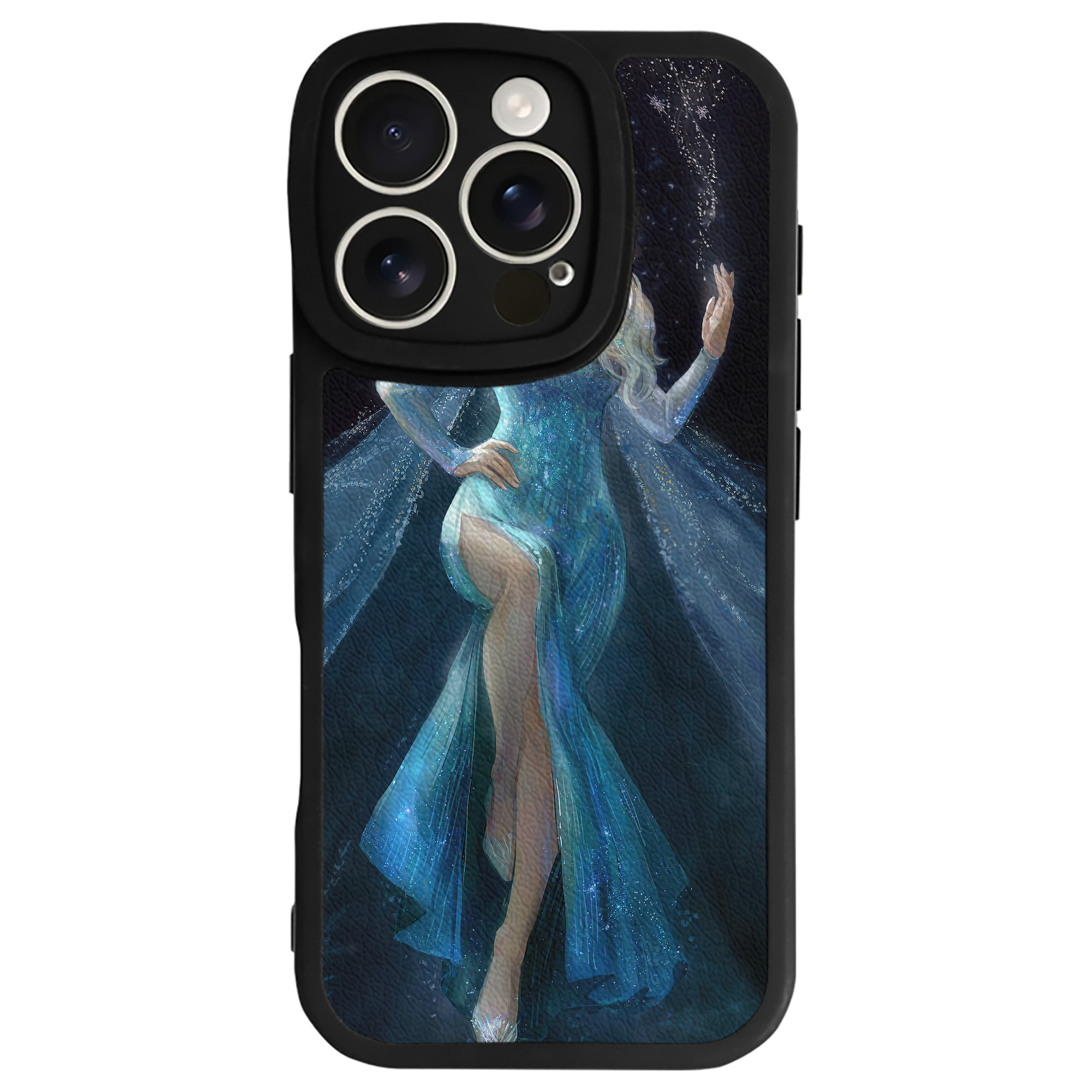（画像用） アナと雪の女王 アンナ エルサ Frozen Anna Elsa 【iPhone 16シリーズ対応】シリコンスマホケース（レザー調） 材質：シリコン